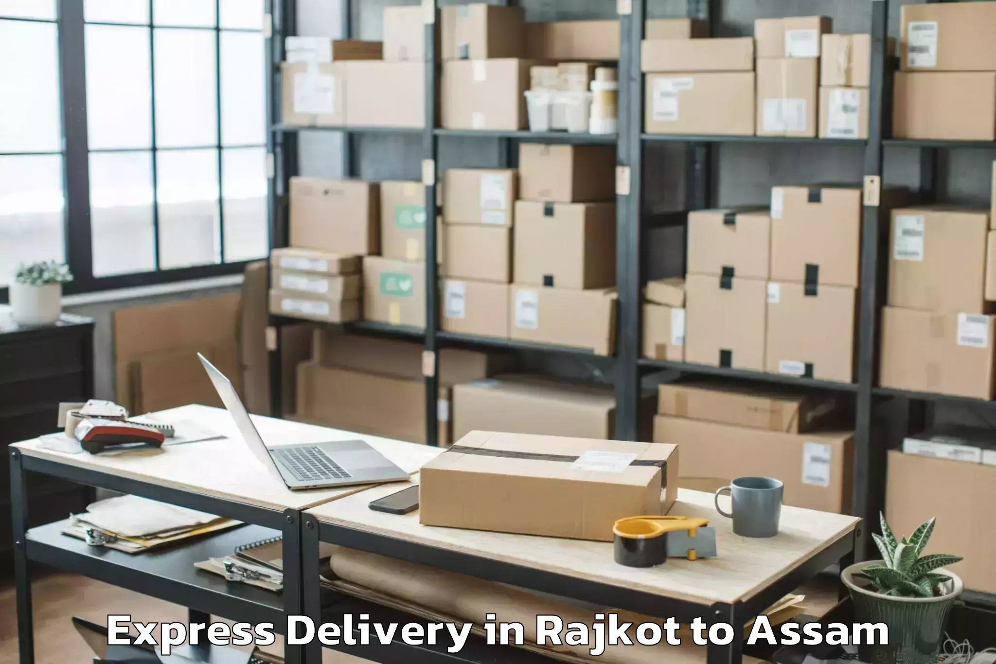 Book Rajkot to Dhuburi Express Delivery Online